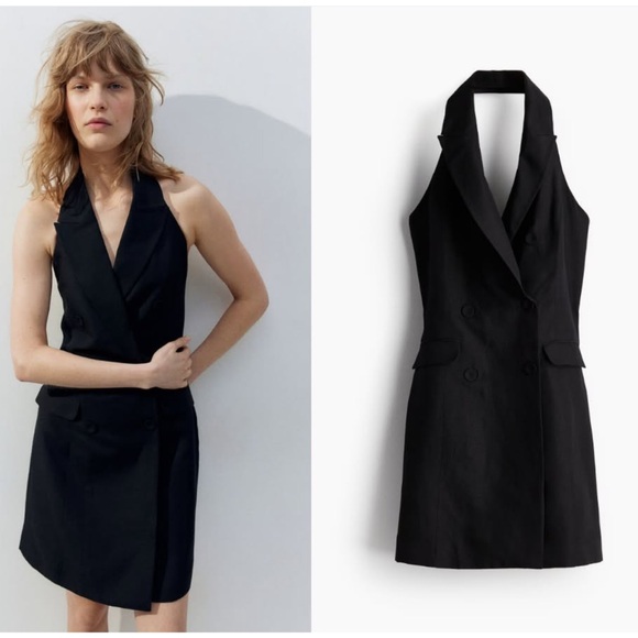 Zara Dresses & Skirts - zara tuxedo dress blogger fav